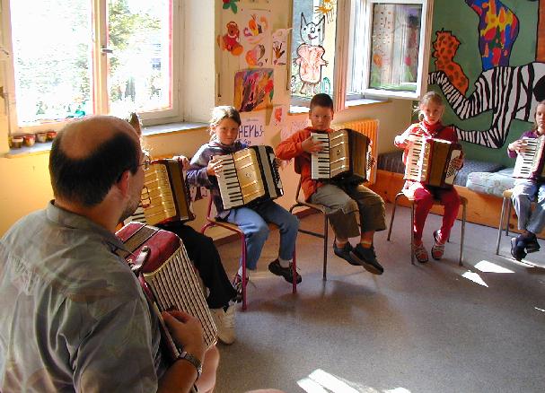 Junge Akkordeonisten