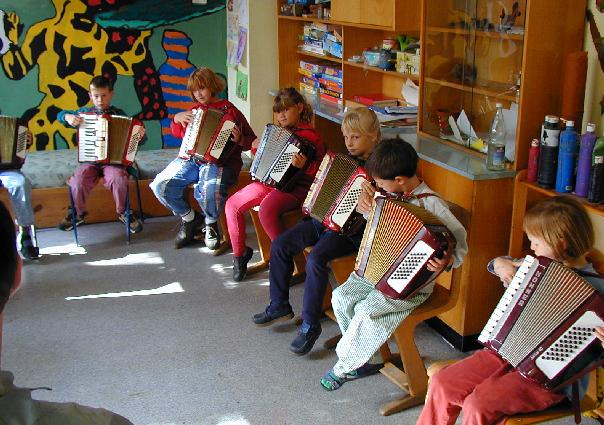 Junge Akkordeonisten